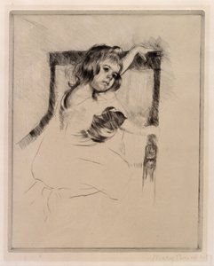 Kneeling in an Armchair